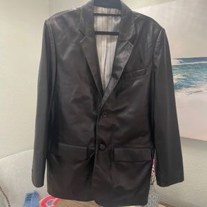 Mens Cremieux Lambskin Jacket Black Size M